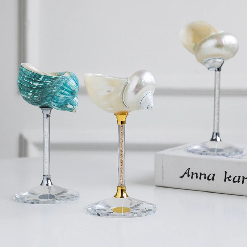 Luxury Lifestyle Items - Naturalny kielich z muszli konchy, kreatywny