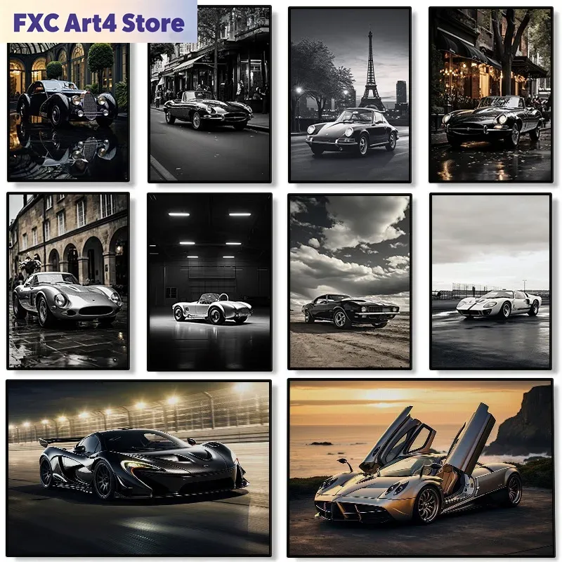Bezramowy Nowoczesny Plakat z  – Luxury Lifestyle Items recenzja i cena